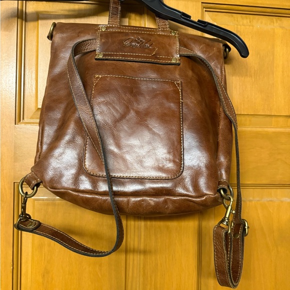 Patricia Nash Leather Luzille Convertible Backpack/ Crossbody. - Picture 4 of 11